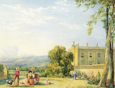 View of Chatsworth, Derbyshire by Frances Elizabeth Swinburne